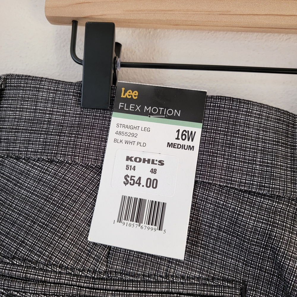Lee Womens Plus Flex Motion Straight Leg Mid-Rise Pants Size 16W - Picture 6 of 9